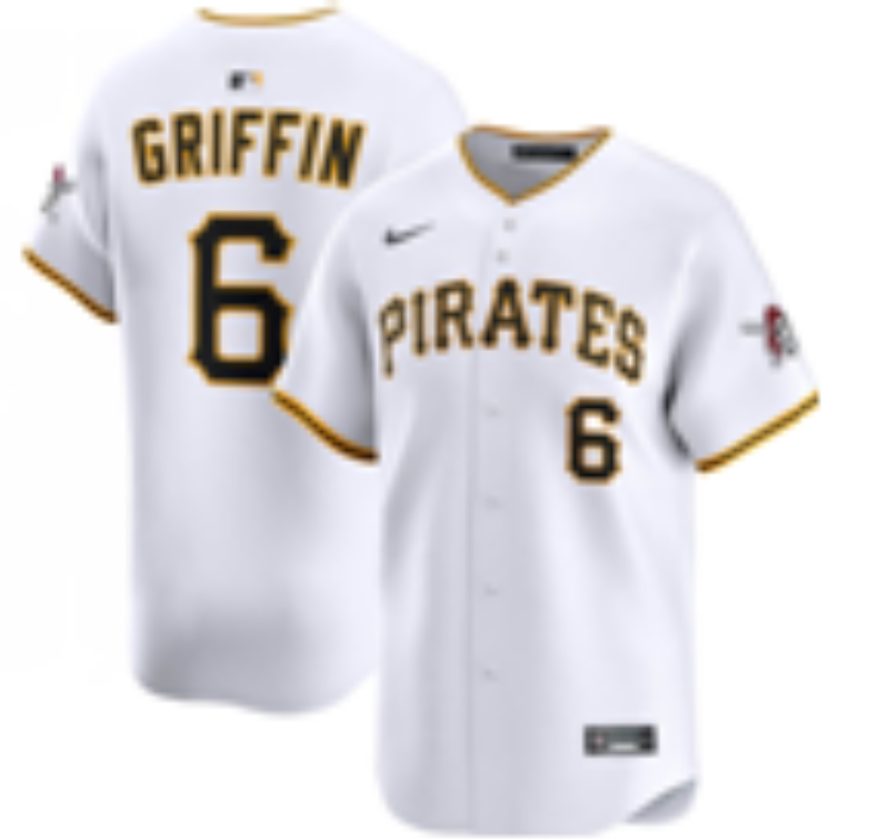 Men Pittsburgh Pirates #6 Griffin white Game 2026 Nike MLB Jersey 0408001->pittsburgh pirates->MLB Jersey